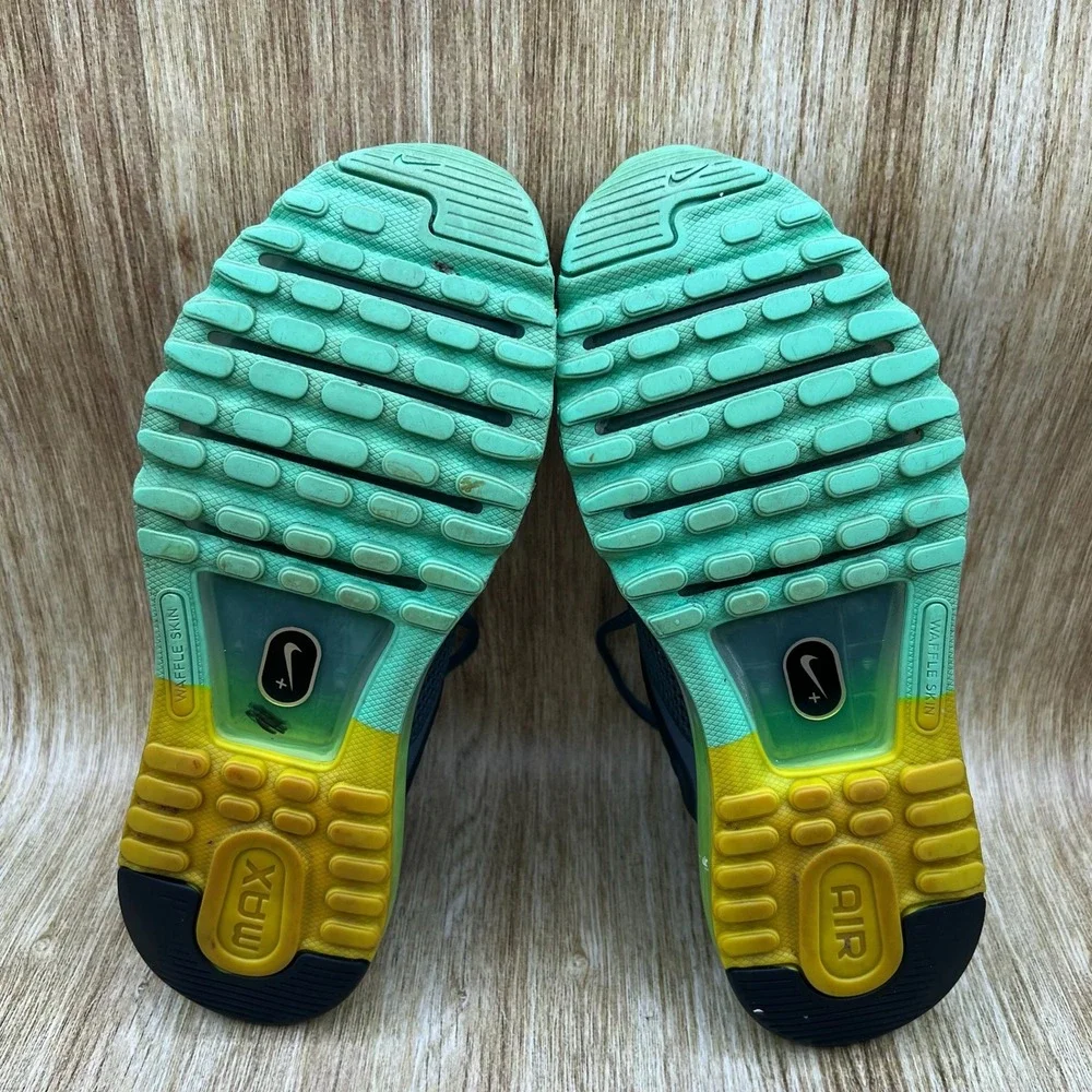 Nike Air Max 2013 Women's Size 8 Armory Slate Volt Running‎ Shoes 555363-437